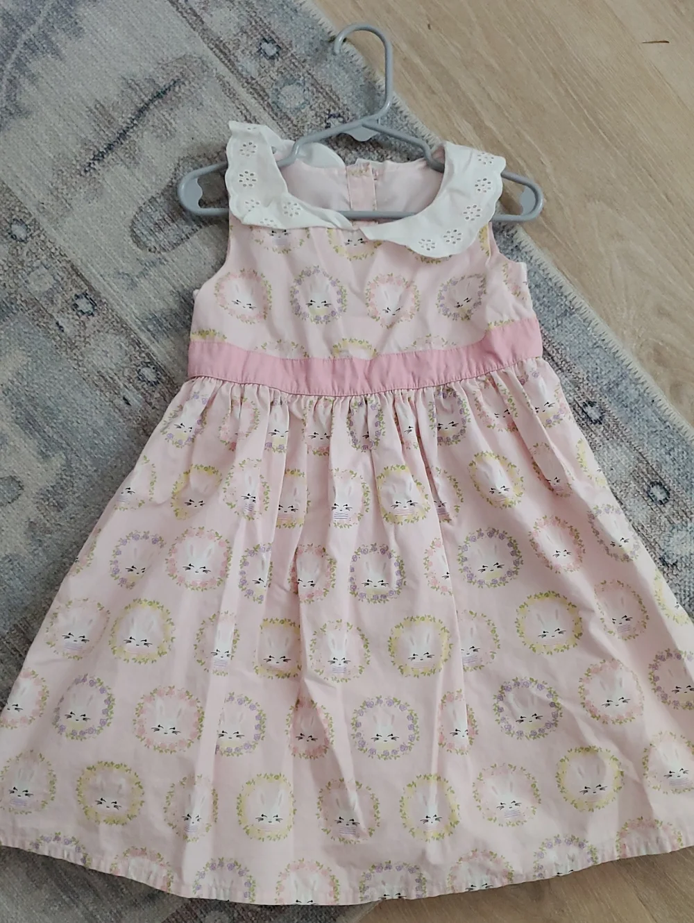 Gymboree Girls Toddler Pink Bunny Rabbit Dress Spring Jubilee Easter Sz4T